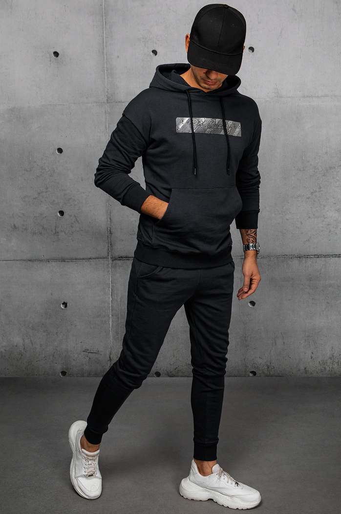 Herren Trainingsanzug-Set Farbe Schwarz DSTREET AX0694