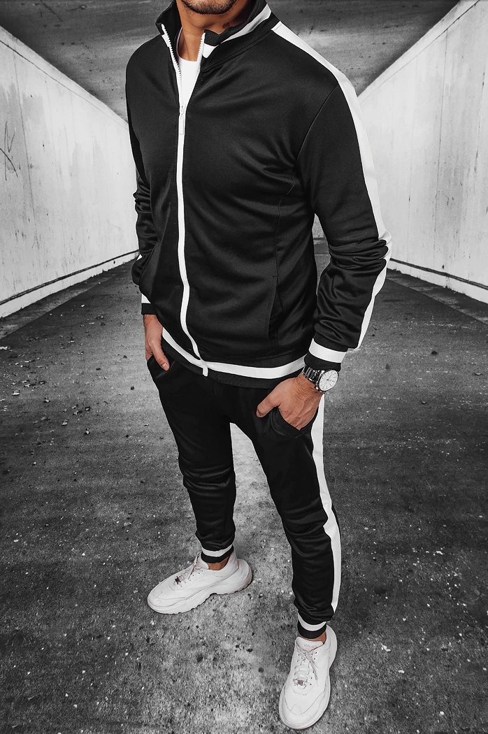 Herren Trainingsanzug-Set Farbe Schwarz DSTREET AX0701