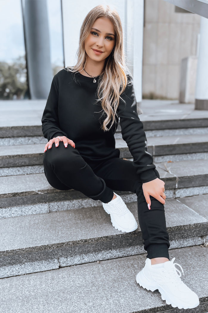 Damen Trainingsanzug FITT schwarz Dstreet AY0791