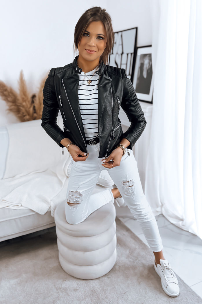 Damen Bikerjacke VIVIEN Farbe Schwarz DSTREET TY3400