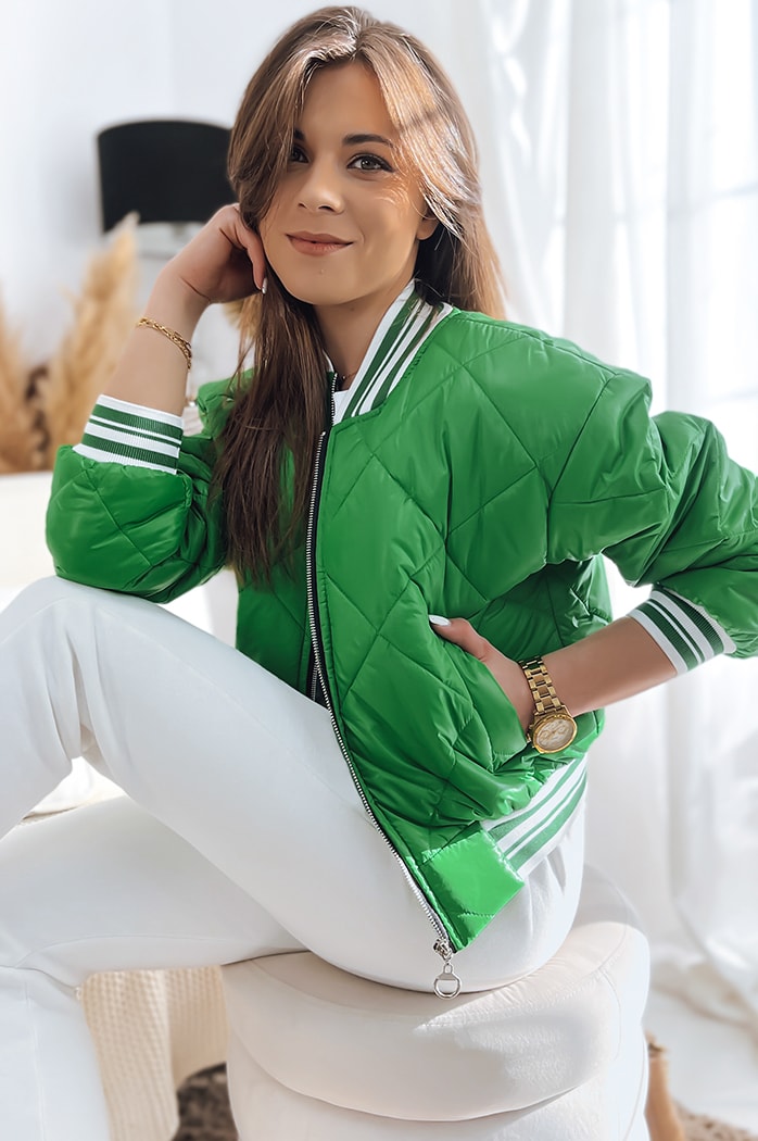 Damen Jacke BOMBER Grün Dstreet TY3430