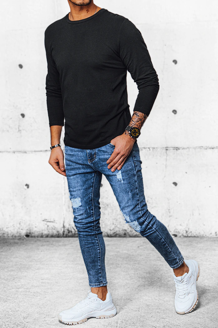 Herren Longsleeve Farbe Schwarz DSTREET LX0559