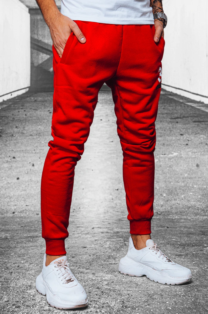 Herren Jogginghose Farbe Rot DSTREET UX3910