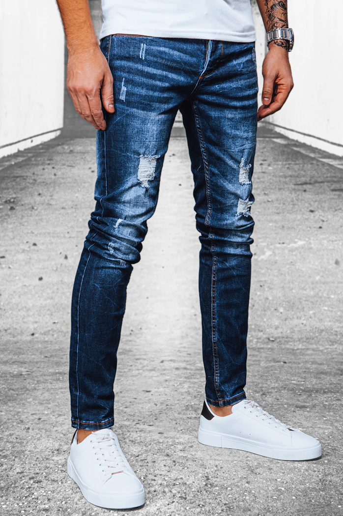 Marineblaue Hose für Männer Dstreet UX3916
