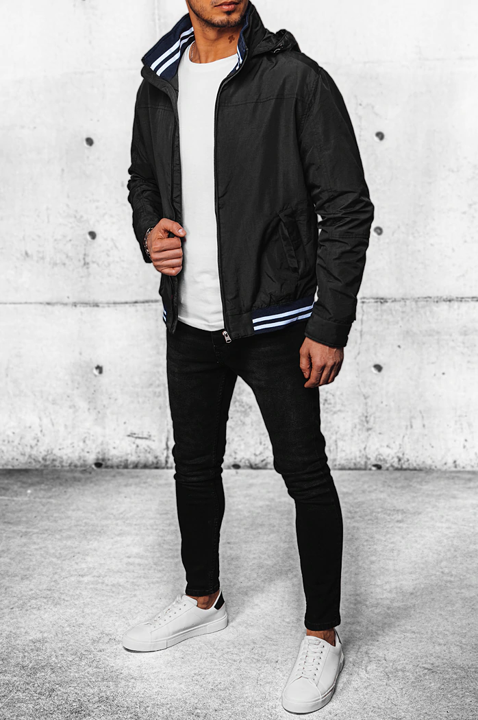 Herren Übergangsjacke Farbe Schwarz DSTREET TX4378