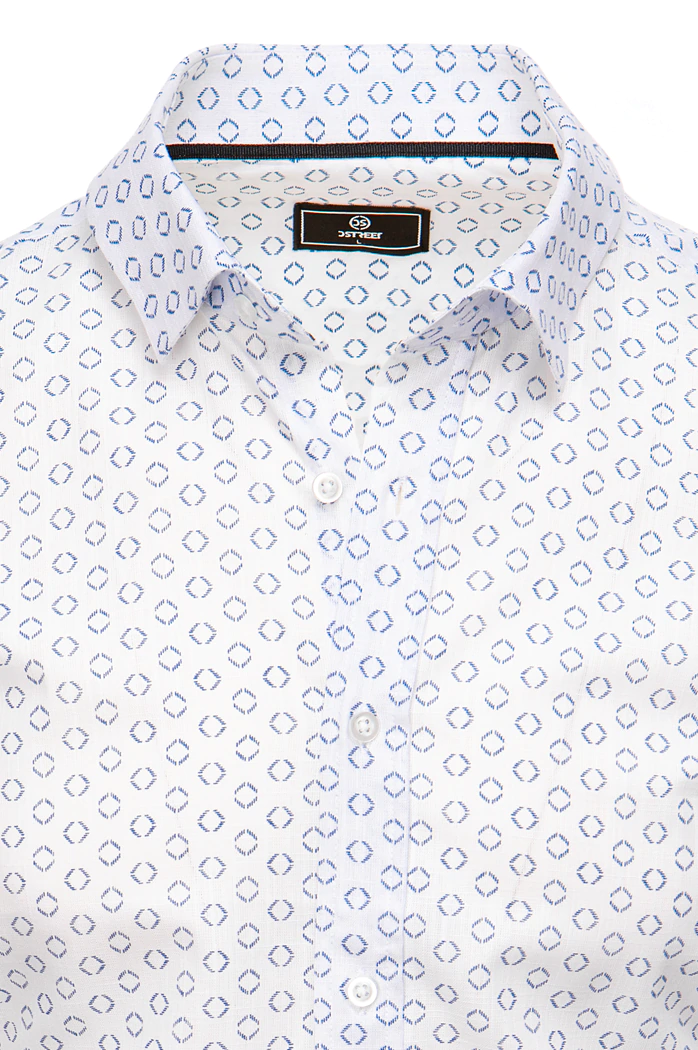 Herren Gemustertes Hemd Farbe Weiß DSTREET DX2436