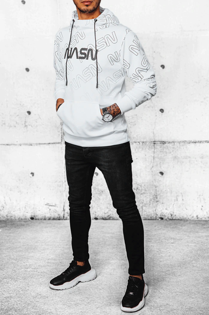 Herren Kapuzenpullover Farbe Weiß DSTREET BX5570