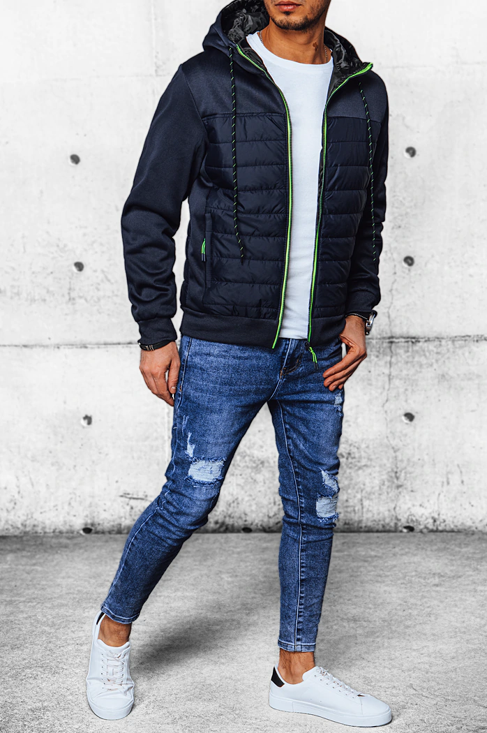 Herren Übergangs-Steppjacke Dunkelblau Dstreet TX4392