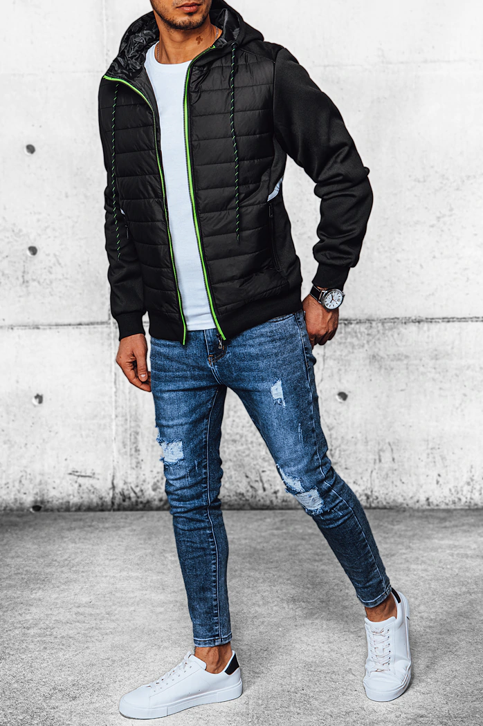Herren Steppjacke Schwarz Dstreet TX4394
