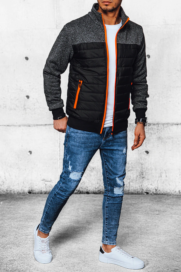 Herren Steppjacke Schwarz Dstreet TX4395