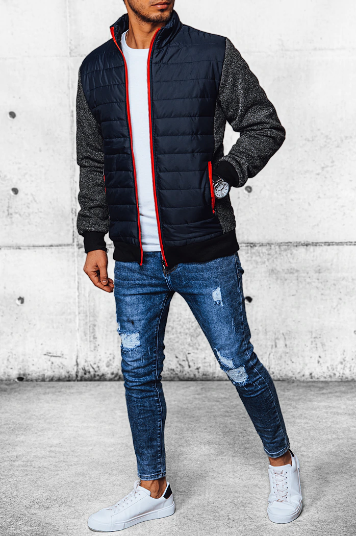 Herren Gesteppte Übergangsjacke Dunkelblau Dstreet TX4397
