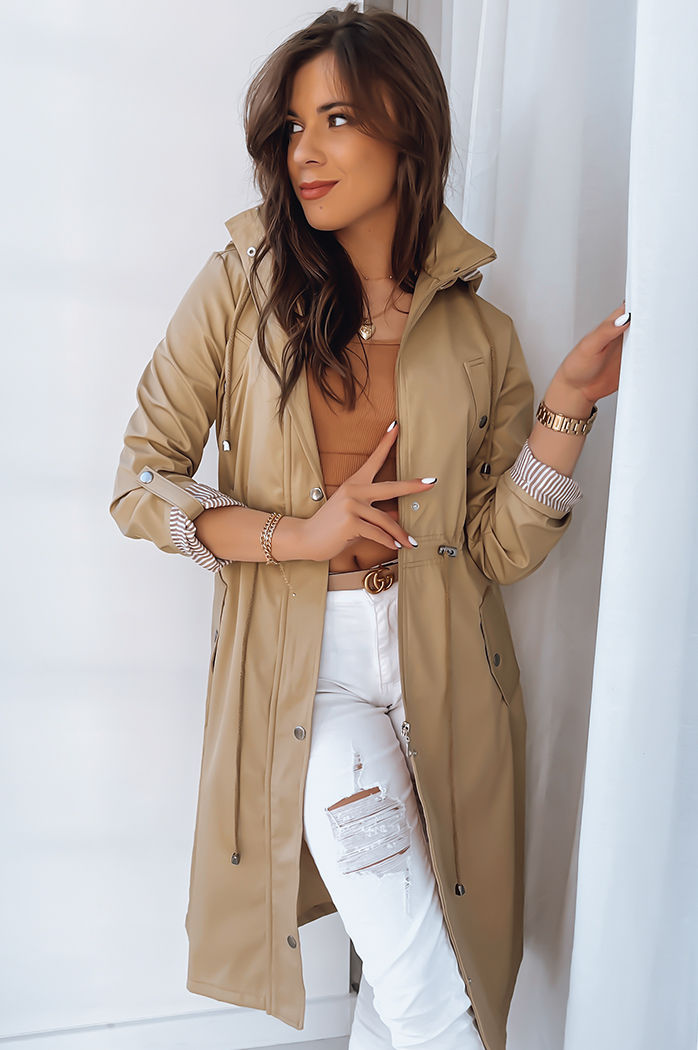 Damen Übergangsmantel LION Farbe Beige DSTREET TY3539