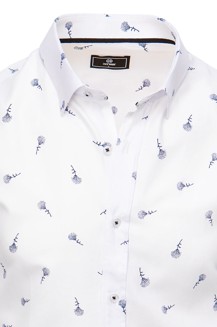 Herren Gemustertes Hemd Farbe Dunkelgrau DSTREET DX2470