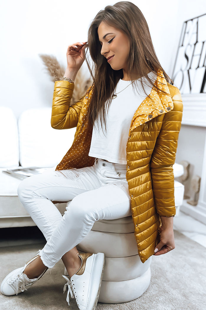 Damen Gesteppt Wendejacke KATIE Gelb Dstreet TY3546