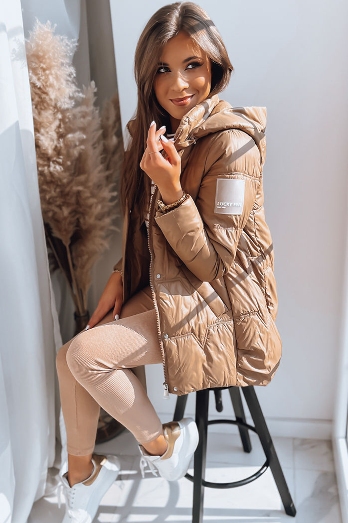 Damen Übergangsjacke MARYLAND Farbe Camel DSTREET TY3577