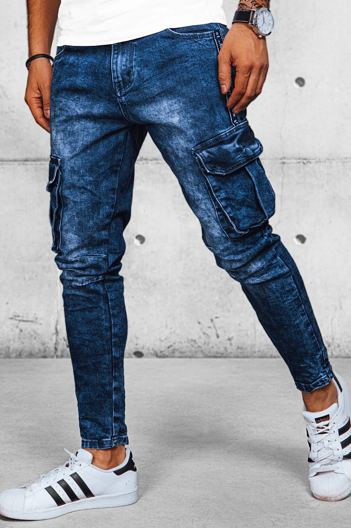 Herren Cargohosen Farbe Blau DSTREET UX3938