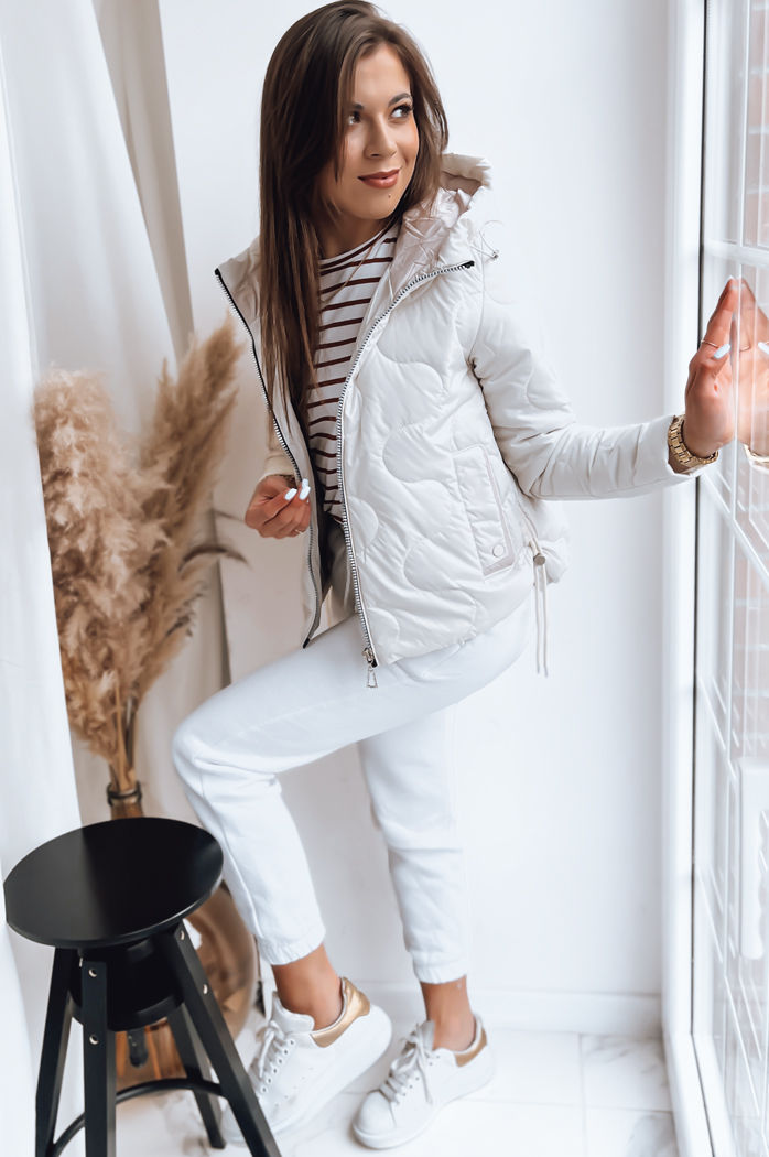 Damen Steppjacke FLUFFY Farbe Weiß DSTREET TY3582
