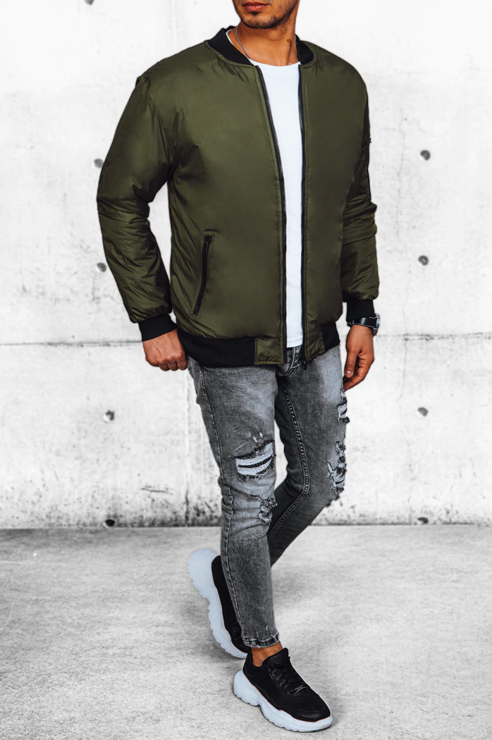 Herren Bomberjacke Grün Dstreet TX4425