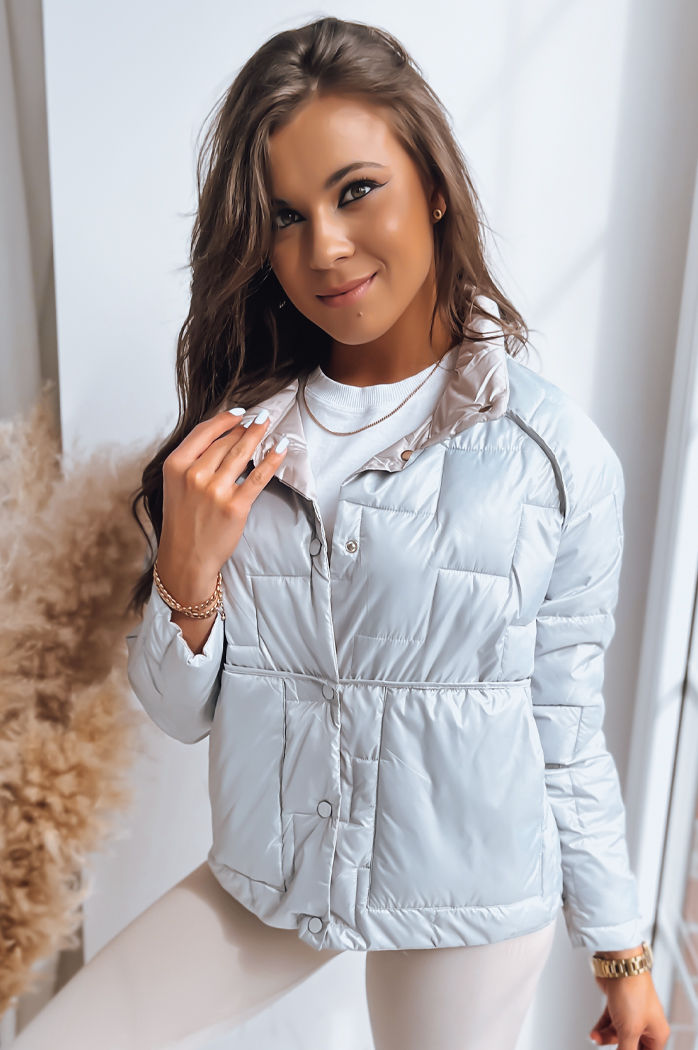 Damen Wende Steppjacke NATINA Hellgrau Dstreet TY3618