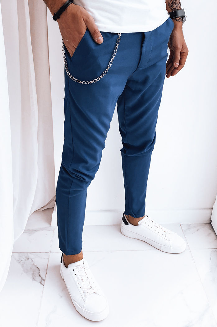 Herren Chinohosen Farbe Blau DSTREET UX4009