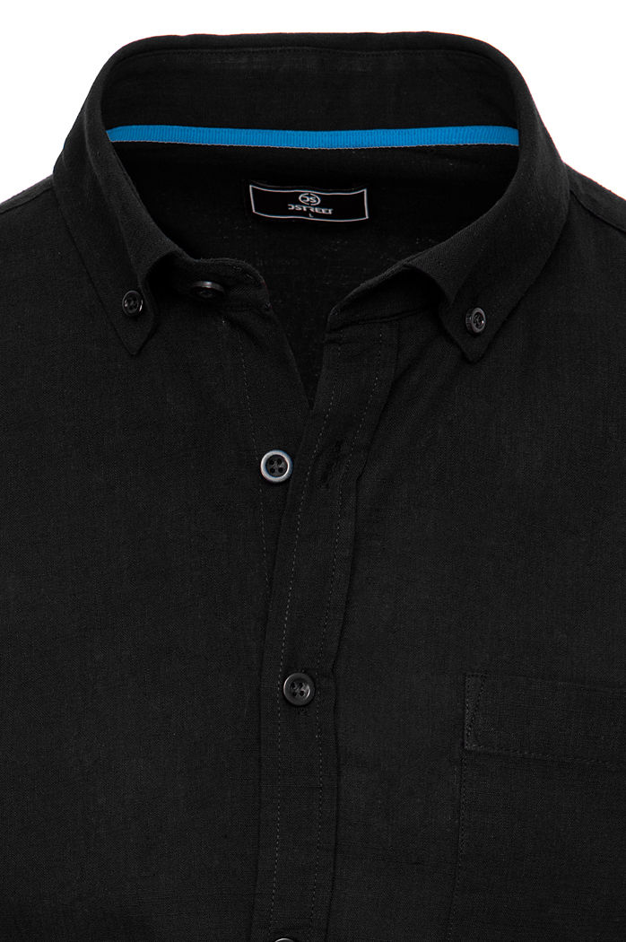 Herren Kurzarm Hemd Farbe Schwarz DSTREET KX0982