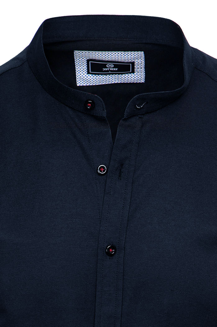Herren Kurzarm Hemd Farbe Dunkelblau DSTREET KX0996