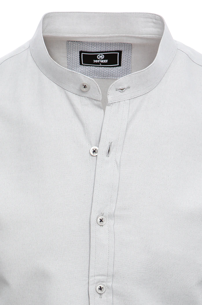 Herren Kurzarm Hemd Farbe Hellgrau DSTREET KX0999