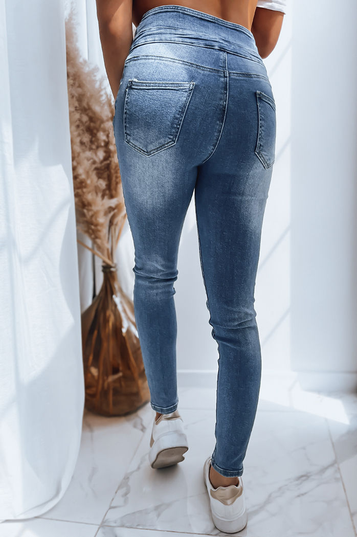 Damen Jeans mit hoher Taille TATI Farbe Dunkelblau DSTREET UY1448