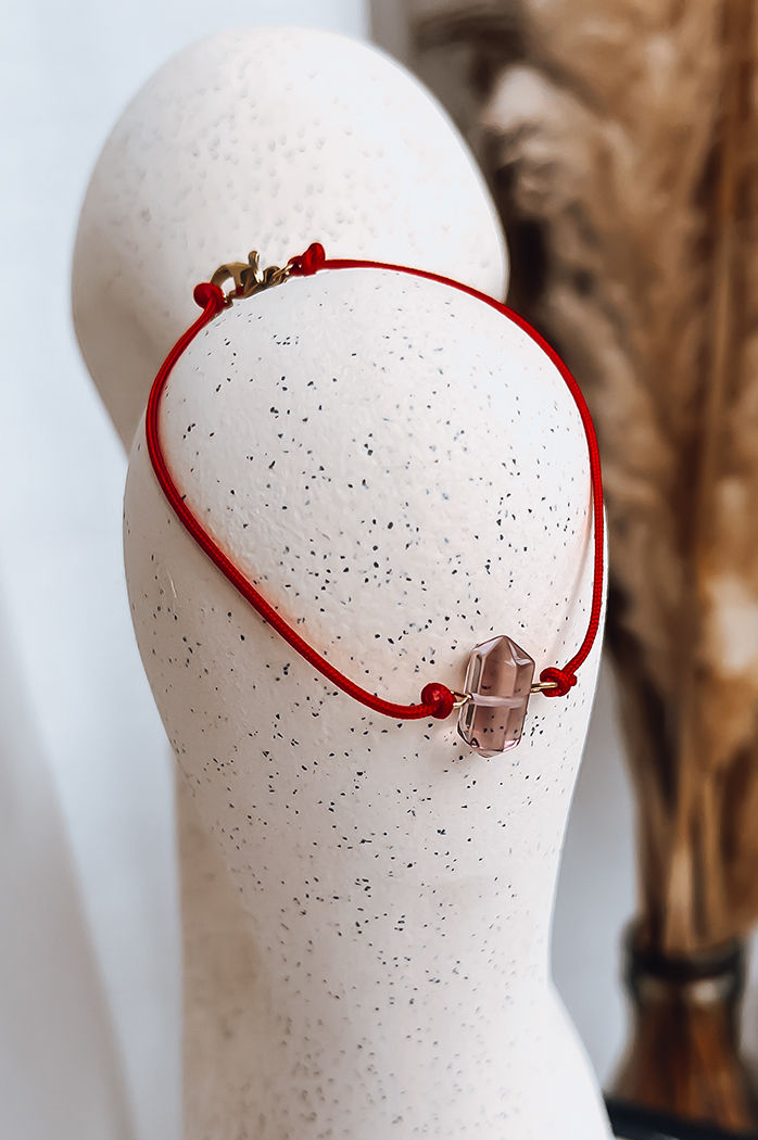 Damenarmband CRISTAL Farbe Rot DSTREET LY0058
