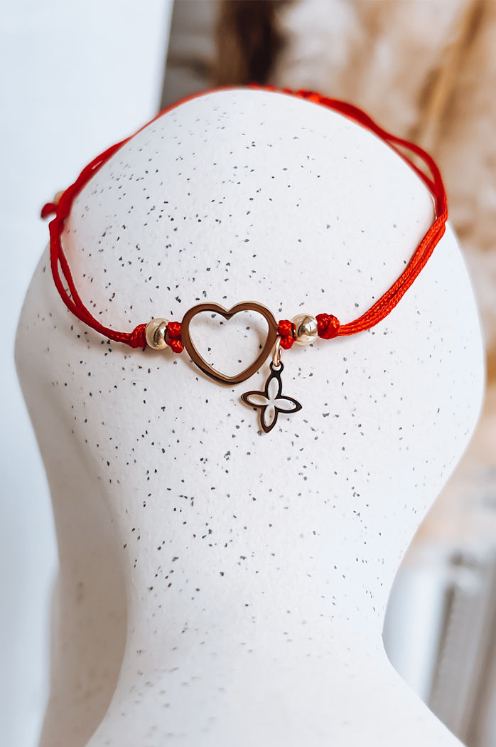 Damenarmband HEARTBEAT Farbe Rot DSTREET LY0073