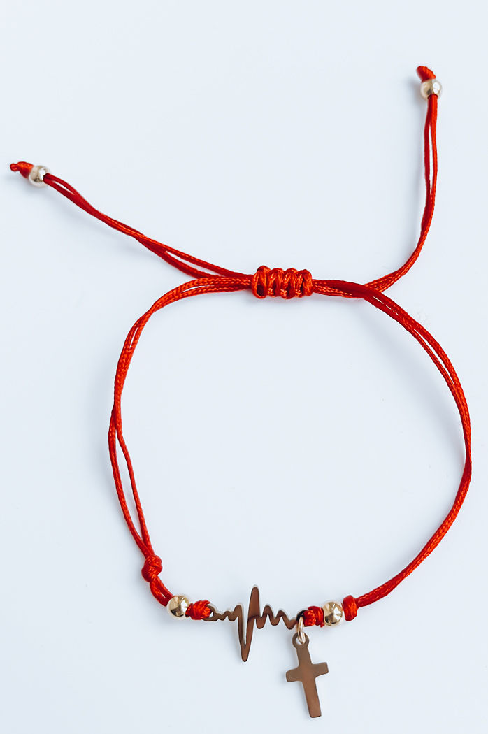 Damenarmband HEARTBEAT Farbe Rot DSTREET LY0079