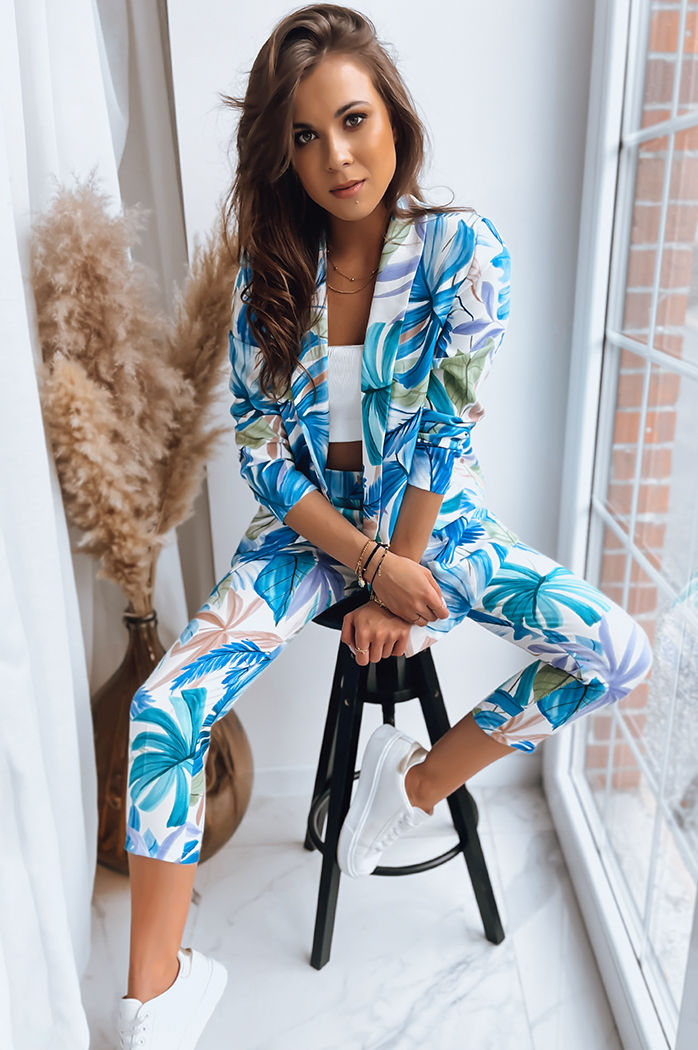 Damen Casual Hose FLOWER GARDEN Farbe Grün DSTREET UY1473