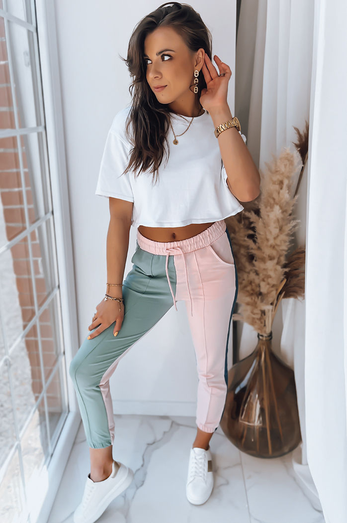 Damen Trainingshose PASTELS Rosa Dstreet UY1483