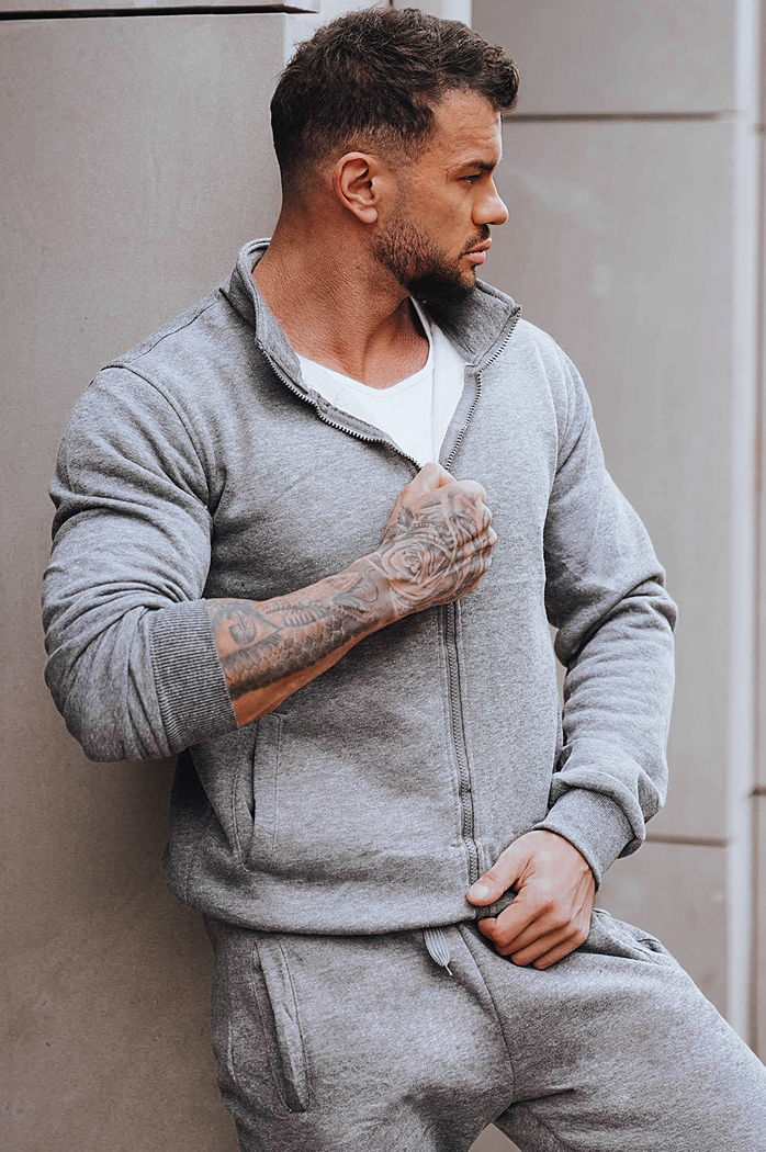 Herren Trainingsanzug Anthrazit Dstreet AX0734
