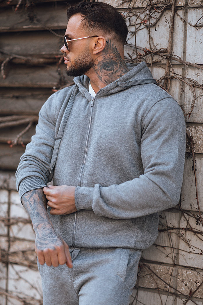 Herren Trainingsanzug Dunkelgrau Dstreet AX0735