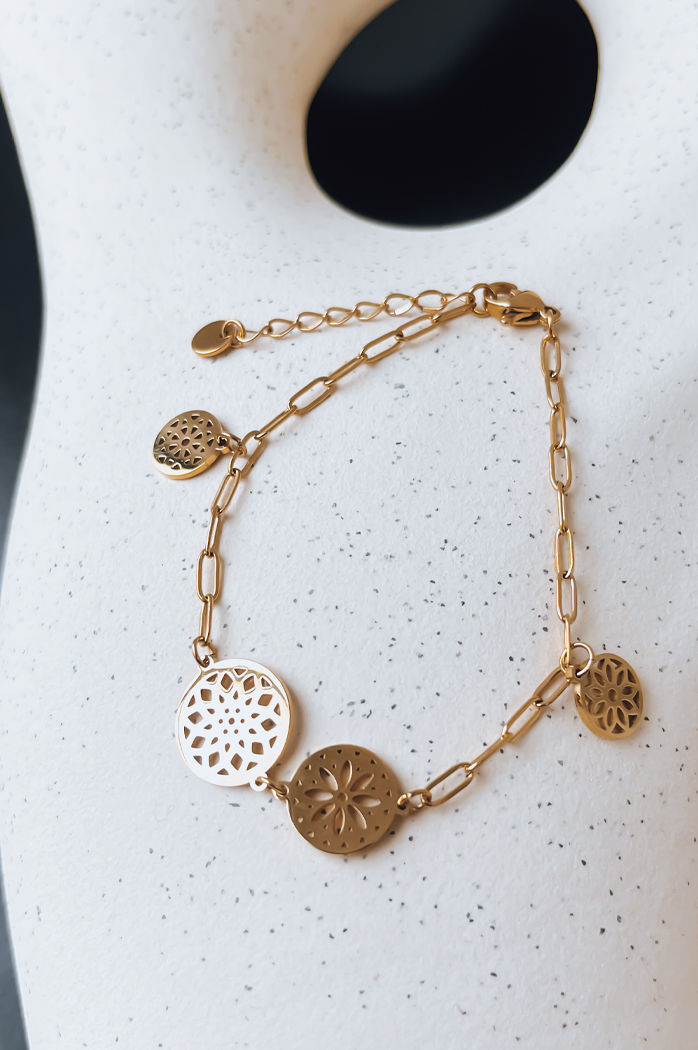 Damenarmband MANDALA Farbe Gold DSTREET LY0100
