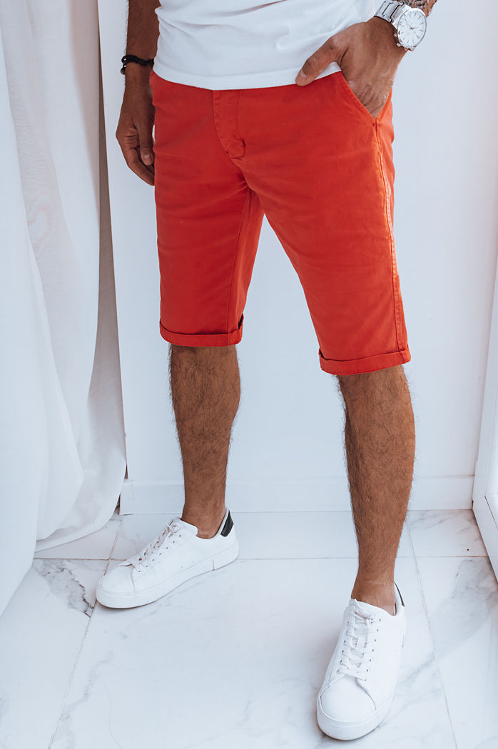 Herren Chino Shorts Farbe Rot DSTREET SX2321