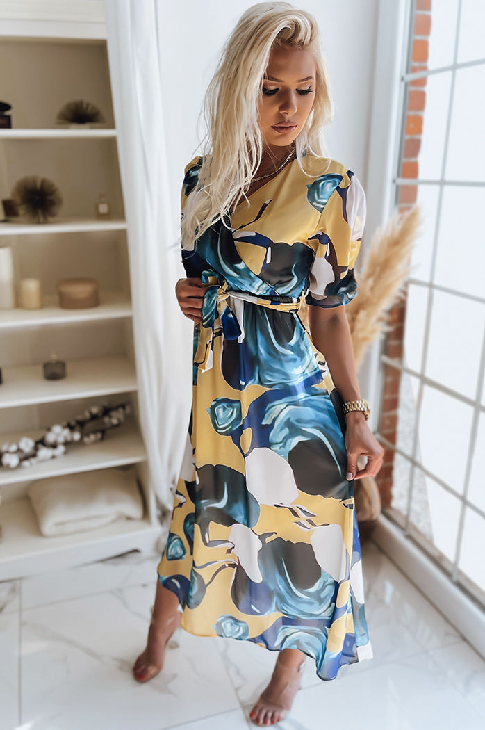 Kleid VALLERIO Gelb Dstreet EY1875z