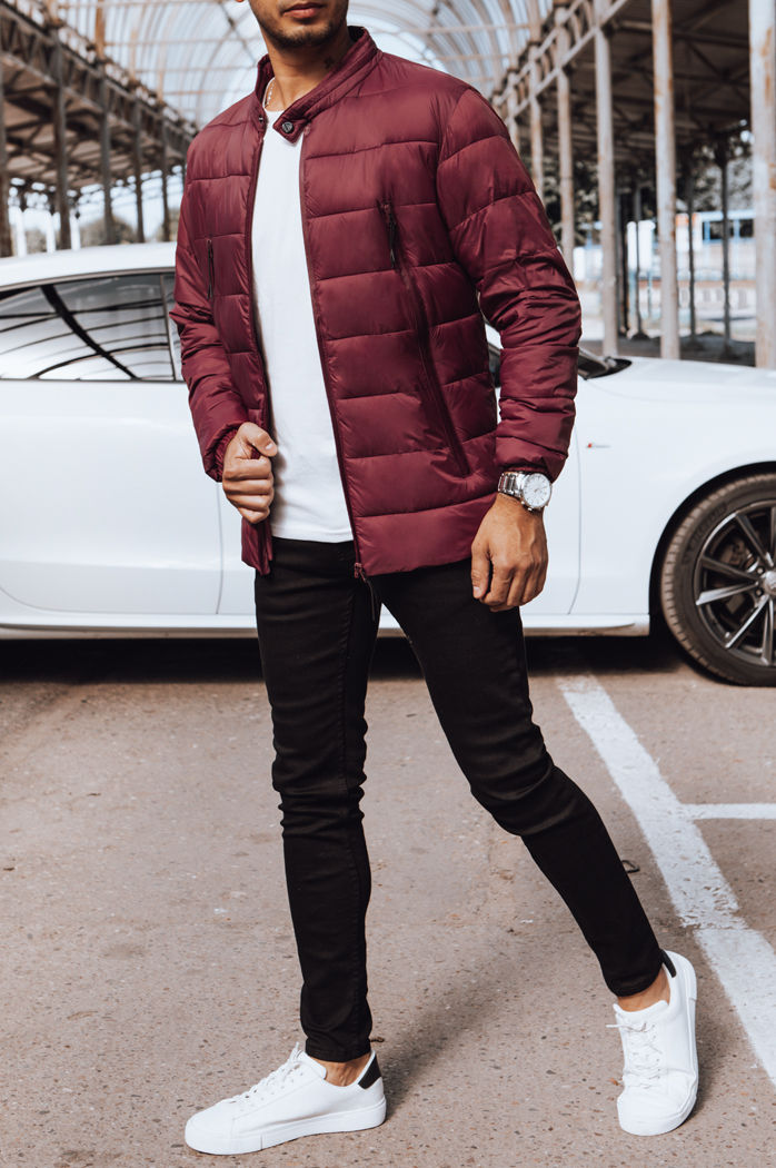 Herren Steppjacke Farbe Weinrot DSTREET TX4443