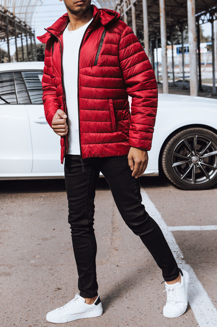 Herren Steppjacke Farbe Rot DSTREET TX4447