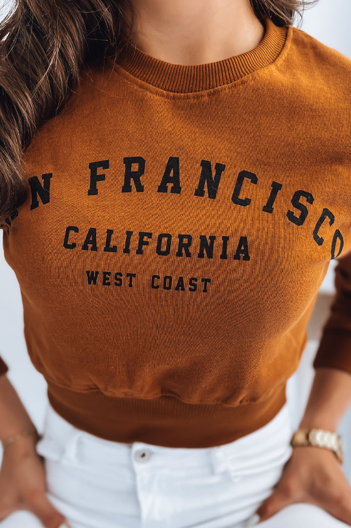 Damen Sweatshirt SAN FRANCISCO Braun Dstreet BY0923z