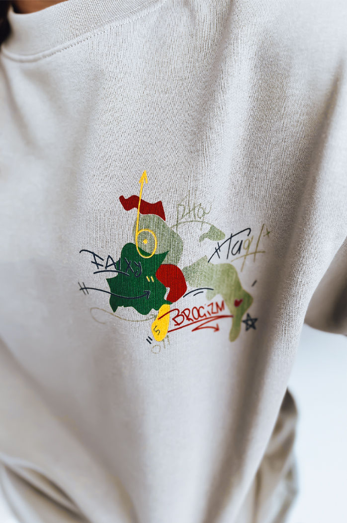 Damen Sweatshirt JAPANESE Hellgrau Dstreet BY0928z