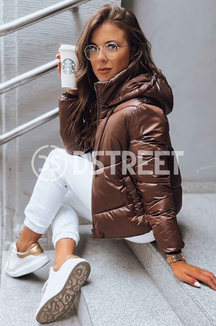 Damen Daunenjacke LOLAROSE Farbe Kastanienbraun DSTREET TY3682