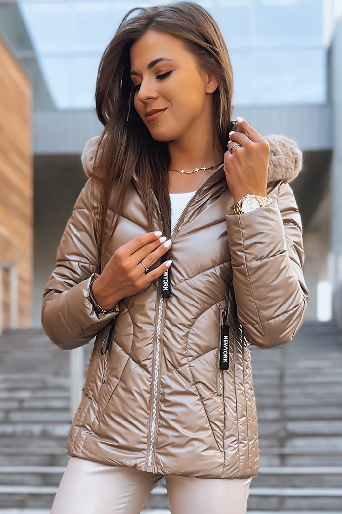 Damen Winterjacke HAZEL SOFT Farbe Gold DSTREET TY3692
