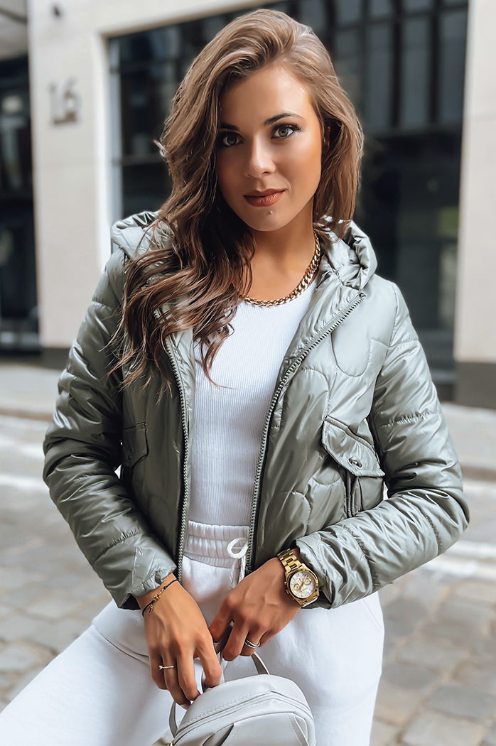 Damen Steppjacke LILYWOOL Farbe Grün DSTREET TY3712