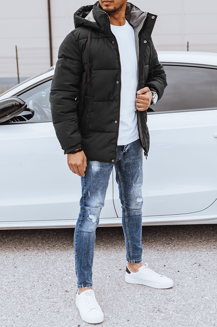 Herren Winterjacke Farbe Schwarz DSTREET TX4463