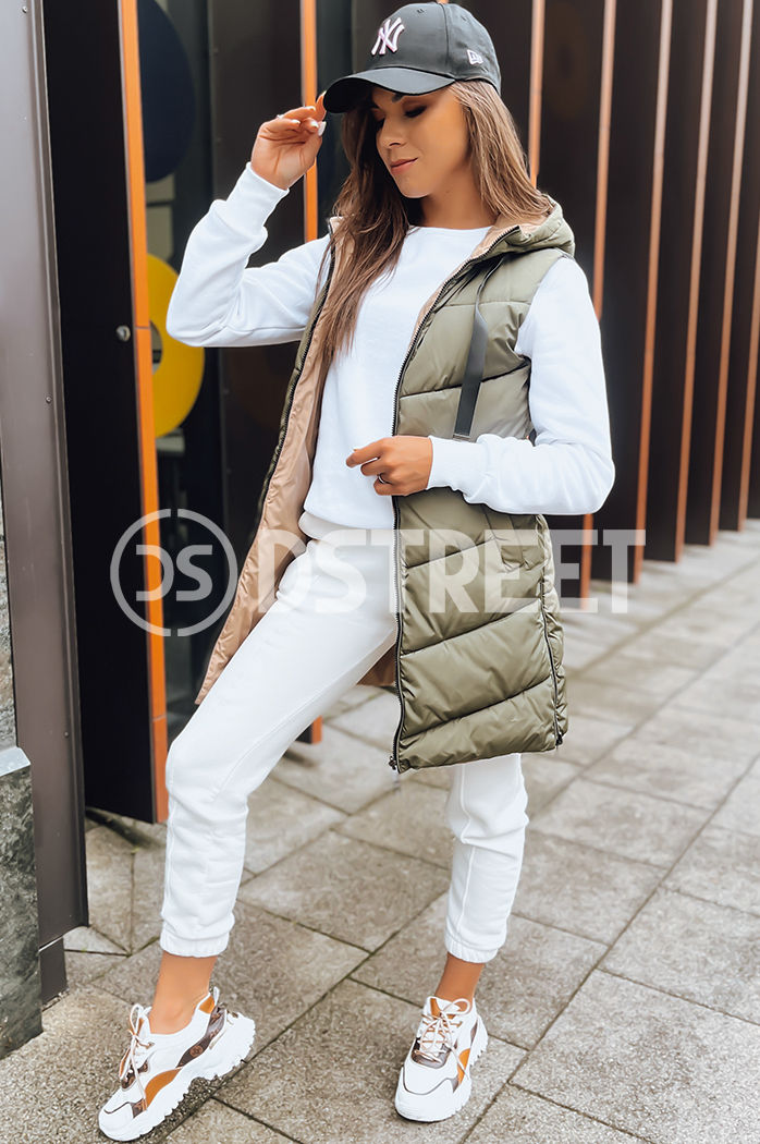 Grüne Damen-Wendeweste ONADE Dstreet TY3724