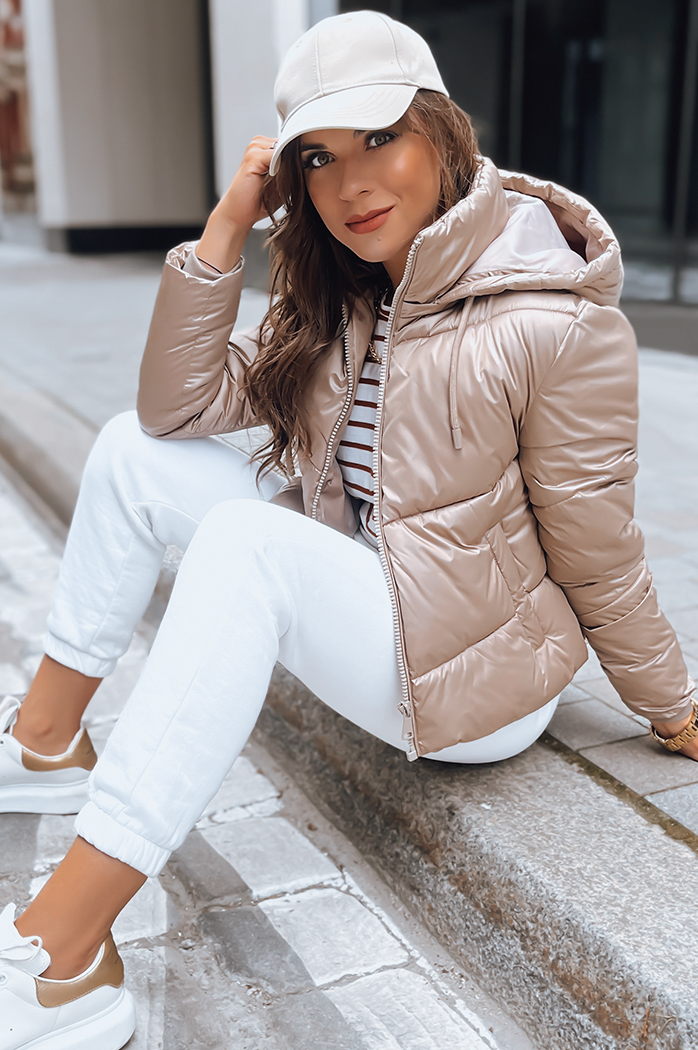 Damen Daunenjacke LOLAROSE Farbe Gold DSTREET TY3738