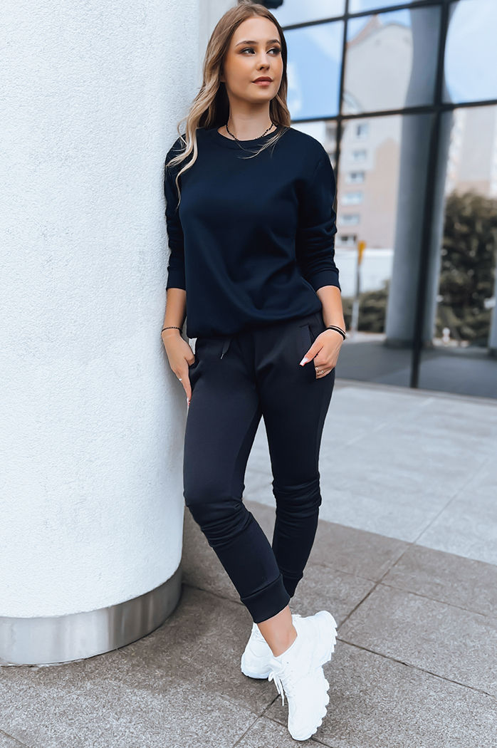 Damen Sweatshirt FASHION II dunkelblau Dstreet BY1204