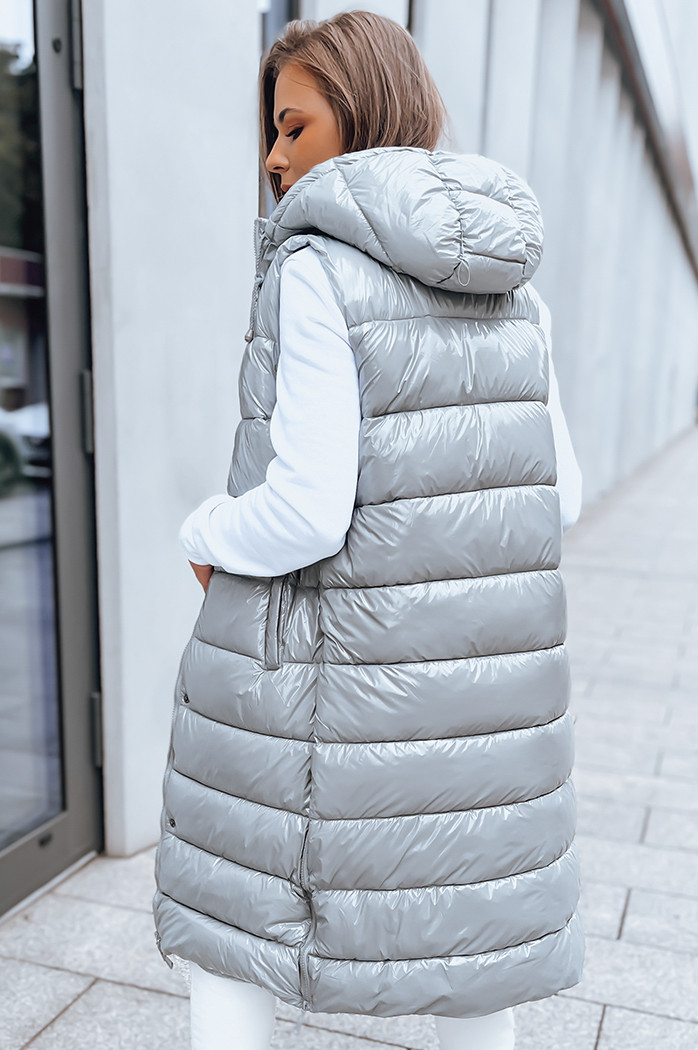 Damen Steppweste GANTINI Farbe Silber DSTREET TY3744